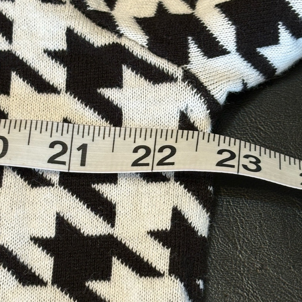 Kasper Black and White Houndstooth Open Front Topper Jacket/Cardigan XL NWT - Picture 11 of 13